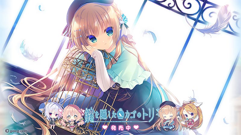 鍵を隠したカゴのトリ-Bird in cage hiding the key-